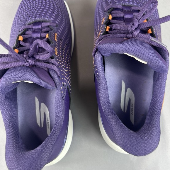 Skechers SLAM Pickleball 174201 Women's 8 Purple Orange White Sneakers Lace Up - Picture 14 of 14